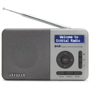 Aiwa RD-40DAB (DAB+, FM), Radio, Silber