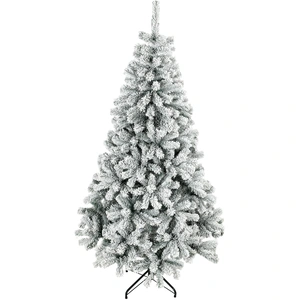 HOMCOM Verschneiter Weihnachtsbaum 230 cm, Tanne mit gelenkigen Zweige...