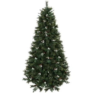 HOMCOM Weihnachtsbaum 220 cm, künstlicher Weihnachtsbaum mit 1116 Zwei...