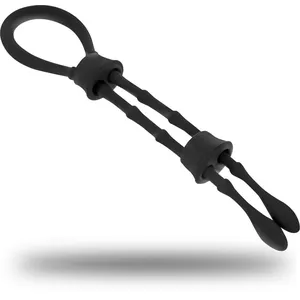 OHMAMA Silikonkabel Penis und Hodenschlaufe schwarz 1 ct