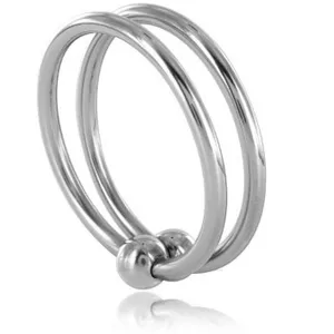Metal Hard - Doppel-Stahl-Penisring 1 ct