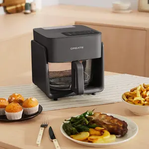 CREATE - AIR FRYER STUDIO CRYSTAL - 4,2L Glas-Heißluftfritteuse mit op...