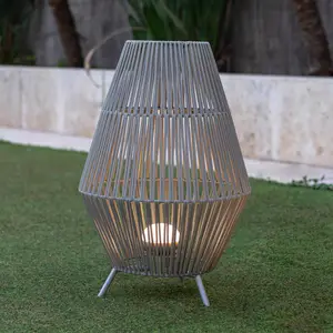 Newgarden Conta LED-Akku-Tischlampe taupe 72cm