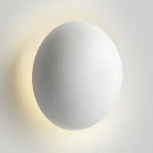 MARSET Babila LED-Außenwandleuchte Ø28cm weiß