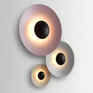 MARSET Ginger 32C LED-Wandlampe Ø32cm steingrau