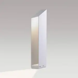 MARSET LED-Sockellampe Domus, Höhe 55 cm, weiß, Aluminium