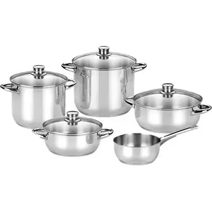 Bra Monix Optima Kochtopfset 5 Einheiten Silber Silber One Size günstig