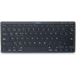 Nilox NXKB01B, Kabellos, Bluetooth, Scherenschalter, QWERTY, Schwarz