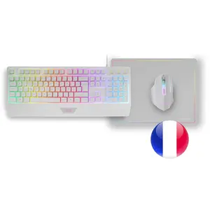 Mars Gaming MCP124W, Kabelgebunden, USB, Membran Key Switch, AZERTY, R...