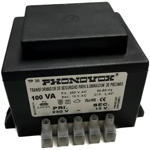 Phonovox 100va 230/12v 50-60hz Ip-00 Power Strip Tp31100 Transformator... günstig