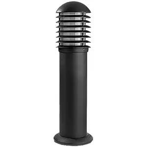 LEDS-C4 Sockelleuchte Balizas Grid, anthrazit, Aluminium E27