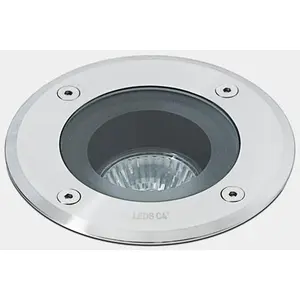 Bodeneinbaustrahler Rund Gea GU10 IP67 LEDS-C4 55-9280-CA-37 Silbern günstig