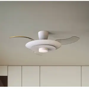 blanc LED-Deckenventilator Kyoto, weiß, DC, leise, CCT, 106 cm günstig