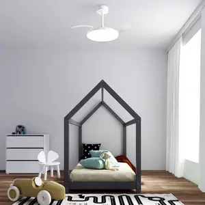 blanc LED-Deckenventilator Slim Mini, weiß, DC, leise, CCT, 106 cm günstig