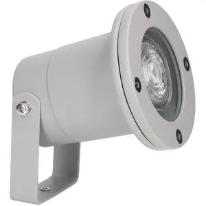 LEDS C4 Post Außenstrahler - 8 W, IP65, Grau
