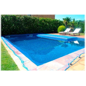 FUN&GO Poolabdeckung Fun&Go Leaf Pool Blau (6 x 6 m) günstig