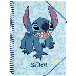 Disney, Heft + Block, Stitch - A4-Ordner mit Gummiband + 30 transparente T-Shirts (A4) günstig