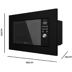 Cecotec Einbau-Mikrowellen mit Teller GrandHeat 2000 Built-in Black