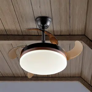 LED-Deckenventilator Vento schwarz/bronze/rauch Ø 90cm leise günstig