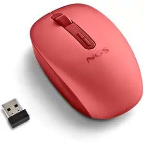 NGS FOG DUAL RED, Beidhändig, RF Wireless + Bluetooth, 1600 DPI, Rot