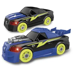 Tachan 2 In 1 Tuning-auto Bausatz Mit Licht Und Sound