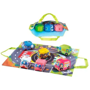 Tachan Spielteppich Mit 6 Stoffautos