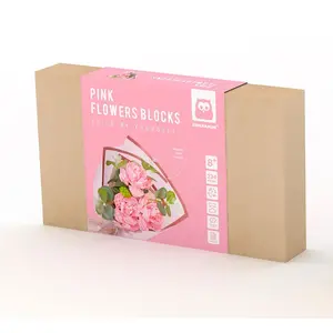 Eurekakids Blumenstrauß Aus Rosa Blumen Aus Bausteinen 234 Stücke