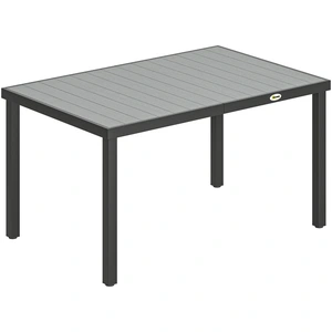 Outsunny Rechteckiger Gartentisch, Terrassentisch 140x90x74 cm, mit St... günstig