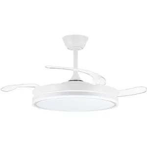 CRISTALRECORD Cristal Record Deckenventilator EVO RETRAC Durchsichtig 72 W, Ventilator, Transparent günstig