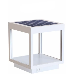 3,5 W batteriebetriebene LED-Solarblende-Laterne, IP54 weiß