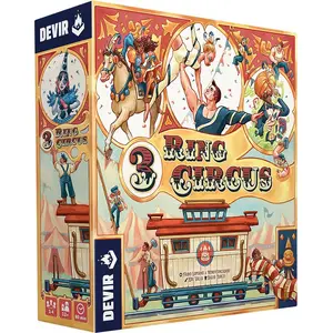 Devir 3 Ring Circus Brettspiel Mehrfarbig Mehrfarbig One Size