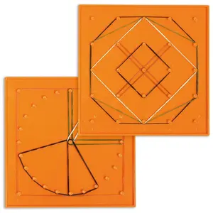 Miniland Set Mit 6 Farbigen Geobrettern 15 Cm