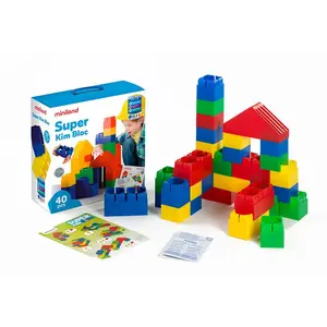 Miniland Super Kim Bloc Bauspiel 40 Einheiten