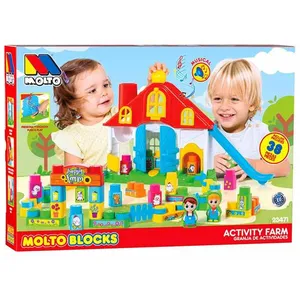 Molto Aktivitäten Auf Dem Bauernhof + Blocks Golden Golden One Size