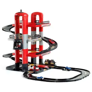 Molto 4 Floors With Tracks And 2 Metal Cars Garage