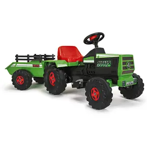 Injusa Traktor mit Anhänger 6V Batterie, 133 cm grün günstig