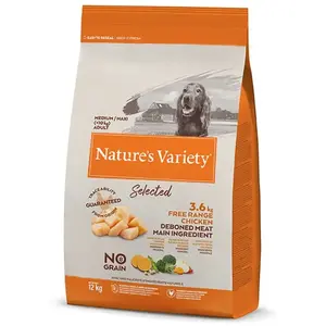 Nature´s Variety Select Canine Adult Medium/maxi Free-range Hundefutter Mit Huhn 12kg