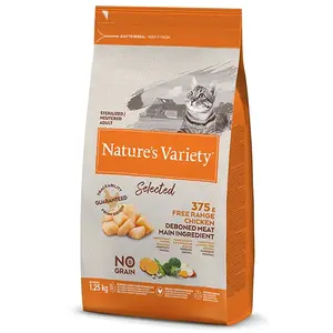 Nature´s Variety Select Feline Adult Sterilized Hühnerfutter Für Katze...
