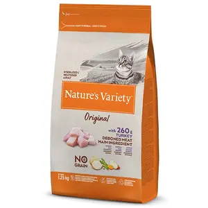 Nature´s Variety Origin Feline Adult Sterilized Truthahn Katzenfutter ...