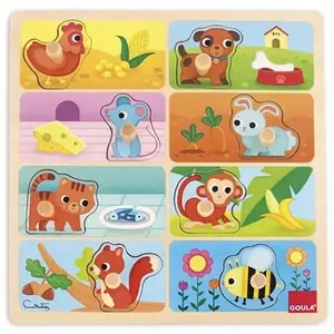 Diset Goula Holzpuzzle Mein Lieblingsessen