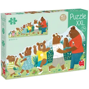 Jumbo GOULA XXL-Puzzle Bärenfamilie.55266 (16 Teile)