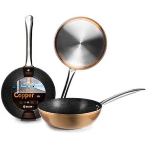 Ibili Honda Natura Copper 28 Cm Bratpfanne Silber Silber One Size