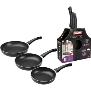 Ibili Inducta 18-20-24 Cm Set Bratpfannen Silber Silber One Size