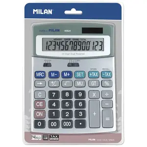 Milan 14-stelliger Taschenrechner In Grauer Metallic-blisterverpackung günstig
