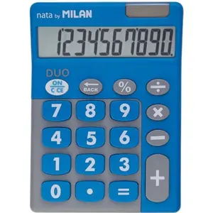 Milan touch duo 10-stelliger Taschenrechner dual blaue Blisterpackung