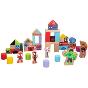 Woomax Friends Spidey Amazing Holzbausteine-set 50 Stücke