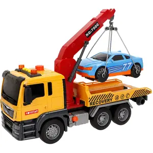 Speed&go 39058 Reibungskran-lkw Mit Licht Und Sound 1:10