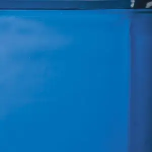 GRE Einfache blaue Folie für Schwimmbecken Ø4,60m x H: 1,20m - 30/100e - Überlappungssystem günstig