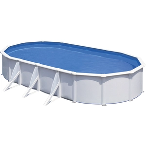 GRE Ovaler Stahlwandpool in Weiß KIT730ECO 730 x 375 x 120 cm, Kompl... günstig