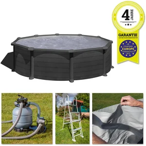 Gre KIT460GF, 17450 l, Gerahmter Pool, Kind, Leiter, Schwarz günstig